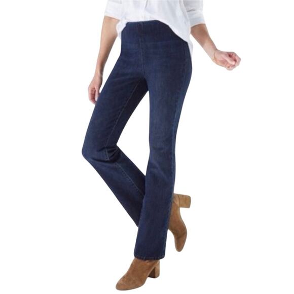 Soft Surroundings The Ultimate Pull On Bootcut Jeans - Picture 1 of 9